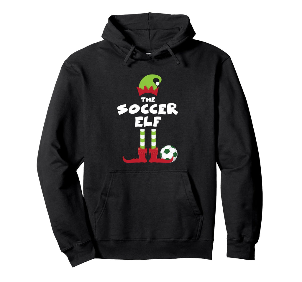Soccer Elf Matching Family Party Costume Hoodie - Trendy Graphic Unisex - T-Shirt, Sweatshirt, Hoodie