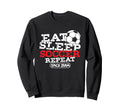 Soccer Player Goal Football Born Sweatshirt - Aesthetic Graphic Men Women - T-Shirt, Sweatshirt, Hoodie