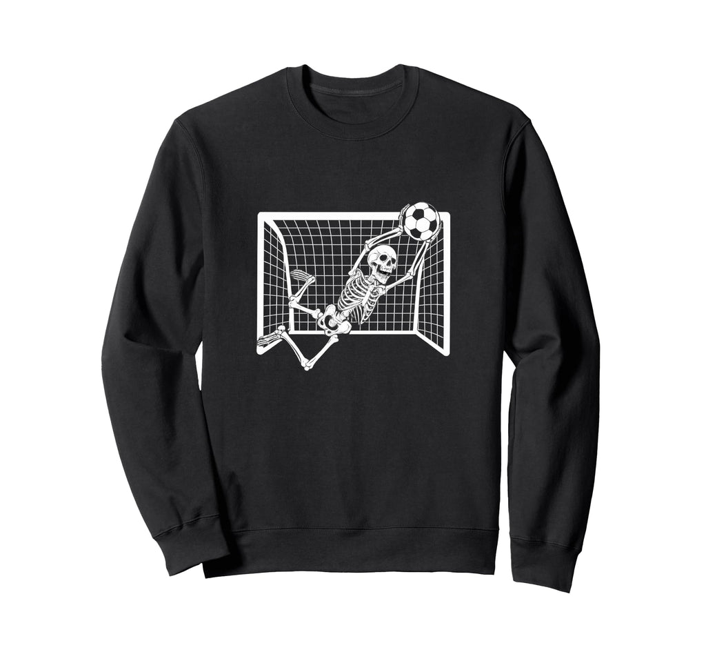 Skeleton Goalkeeper Soccer Sweatshirt - Novelty Apparel for Adults - T-Shirt, Sweatshirt, Hoodie