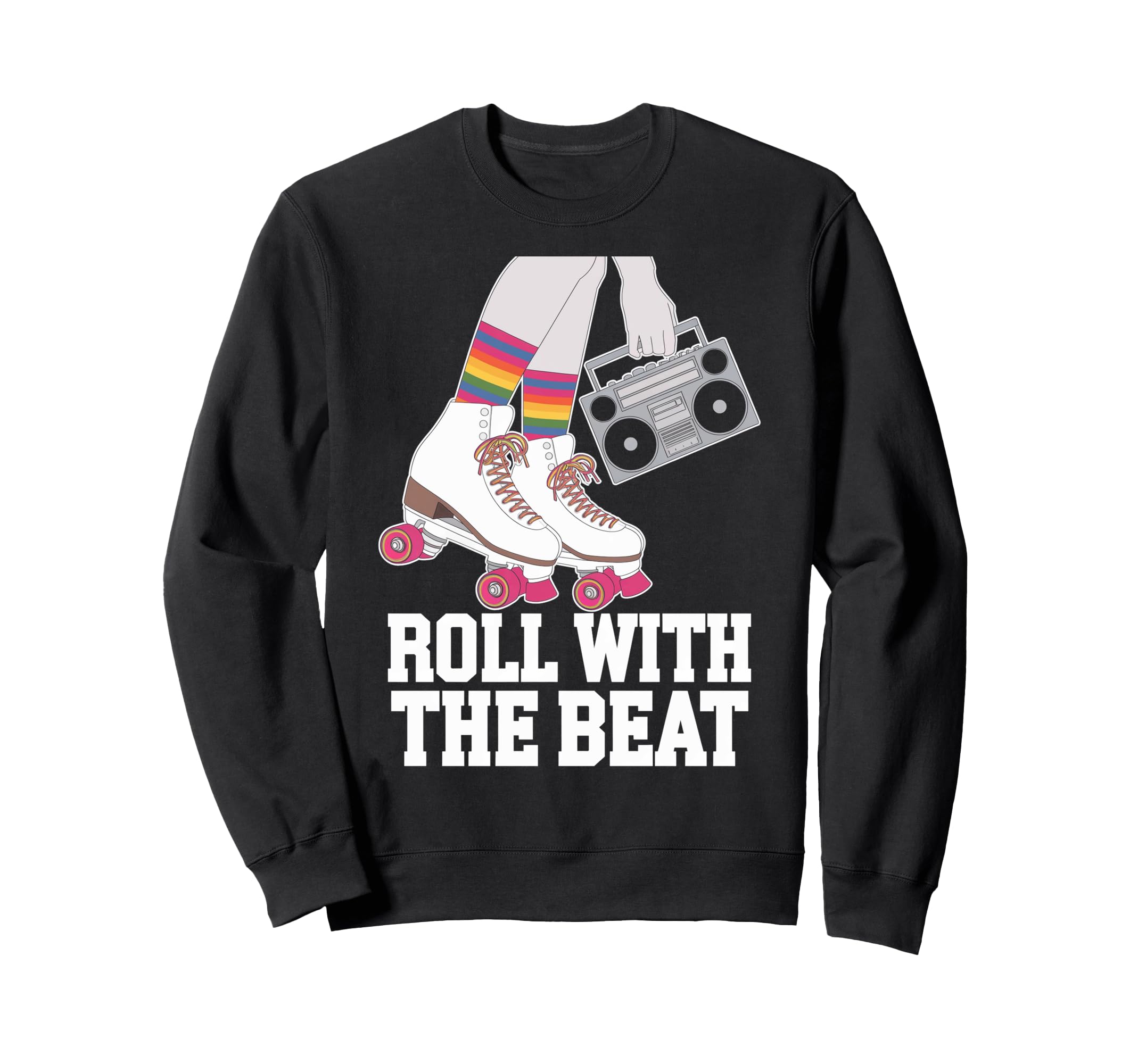 Rollerskates Funny 80S Roller Sweatshirt - Minimalist Print Men Women - T-Shirt, Sweatshirt, Hoodie