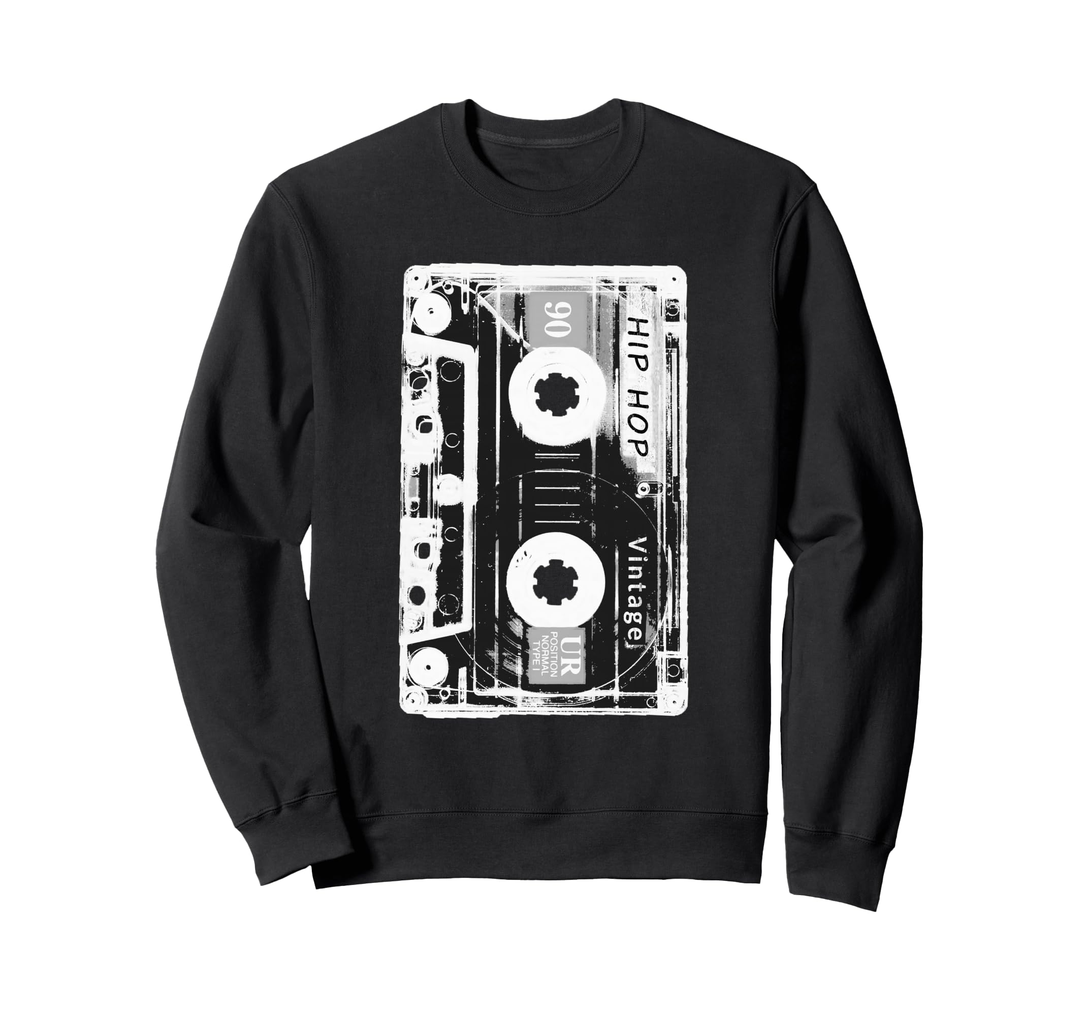Cassette Tape Hip Hop Music 80S Sweatshirt - Custom Art Print for Adults - T-Shirt, Sweatshirt, Hoodie