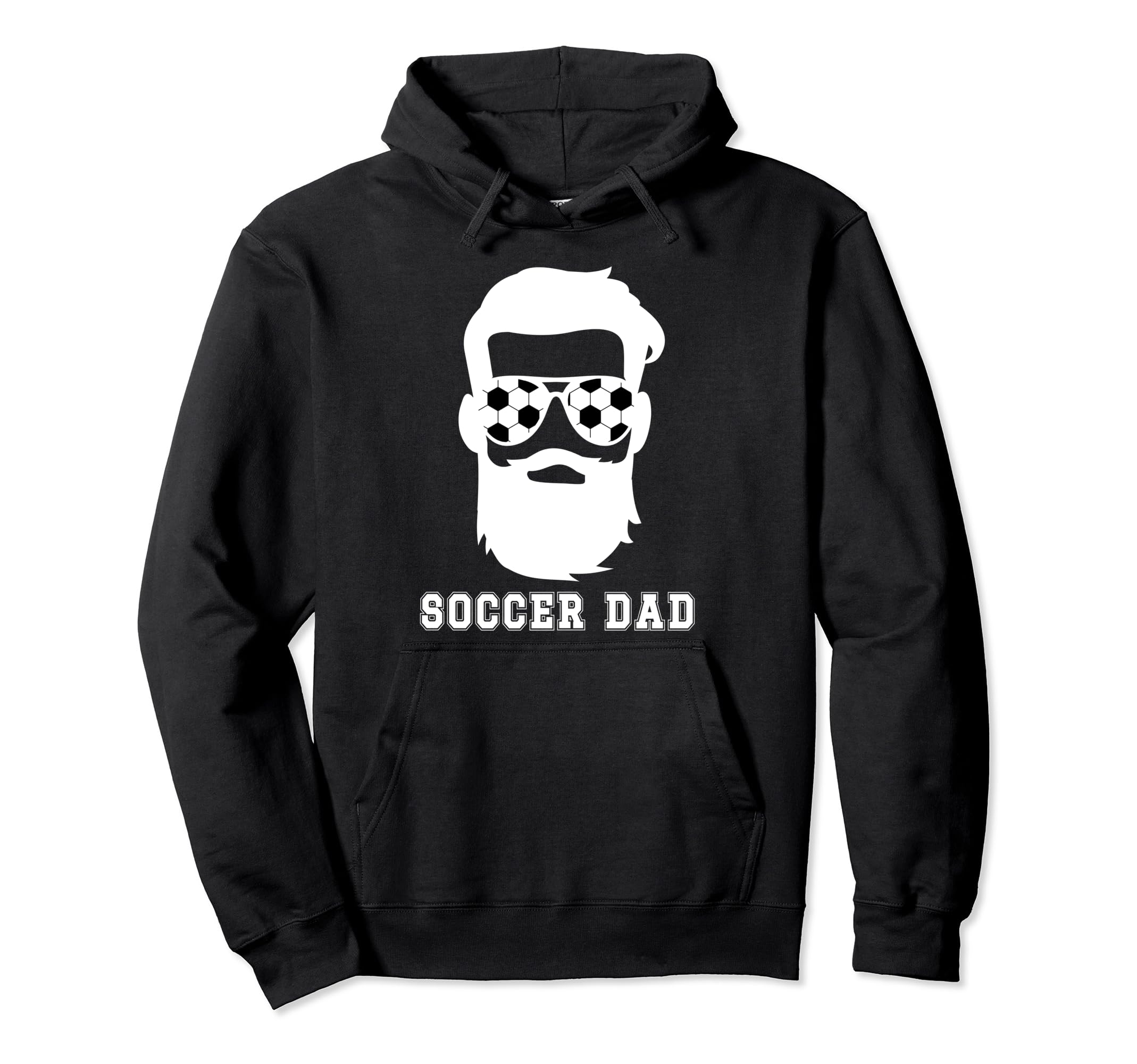 Soccer Dad Beard Dad Soccer Player Father Hoodie - Graphic Print Men Women - T-Shirt, Sweatshirt, Hoodie