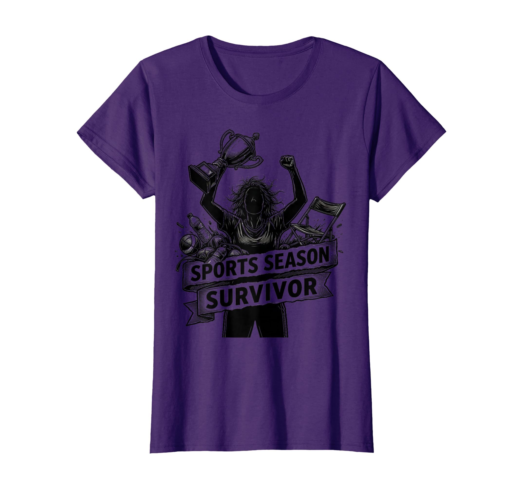 Sports Season Survivor Proud Sports Mom T-Shirt - Minimalist Print Unisex - T-Shirt, Sweatshirt, Hoodie