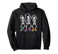 Dancing Skeleton Roller Skate Roller Hoodie - Minimalist Print for Adults - T-Shirt, Sweatshirt, Hoodie