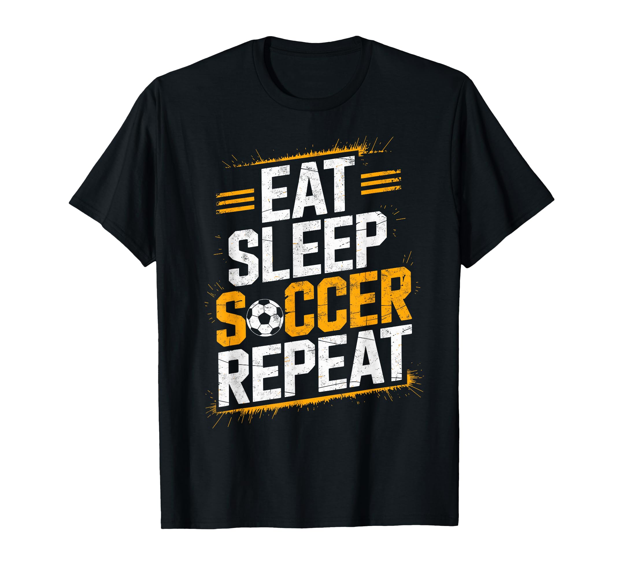 Eat Sleep Soccer Repet Goalie Player T-Shirt - Custom Art Print Men Women - T-Shirt, Sweatshirt, Hoodie