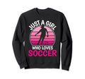 Just Who Loves Soccer Soccer Player Sweatshirt - Trendy Graphic for Adults - T-Shirt, Sweatshirt, Hoodie