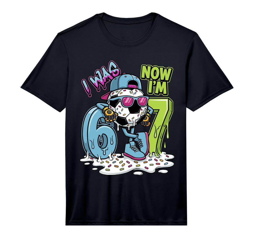 I Was 6 Now Im 7 Birthday Soccer T-Shirt - Fun Novelty Design Men Women - T-Shirt, Sweatshirt, Hoodie