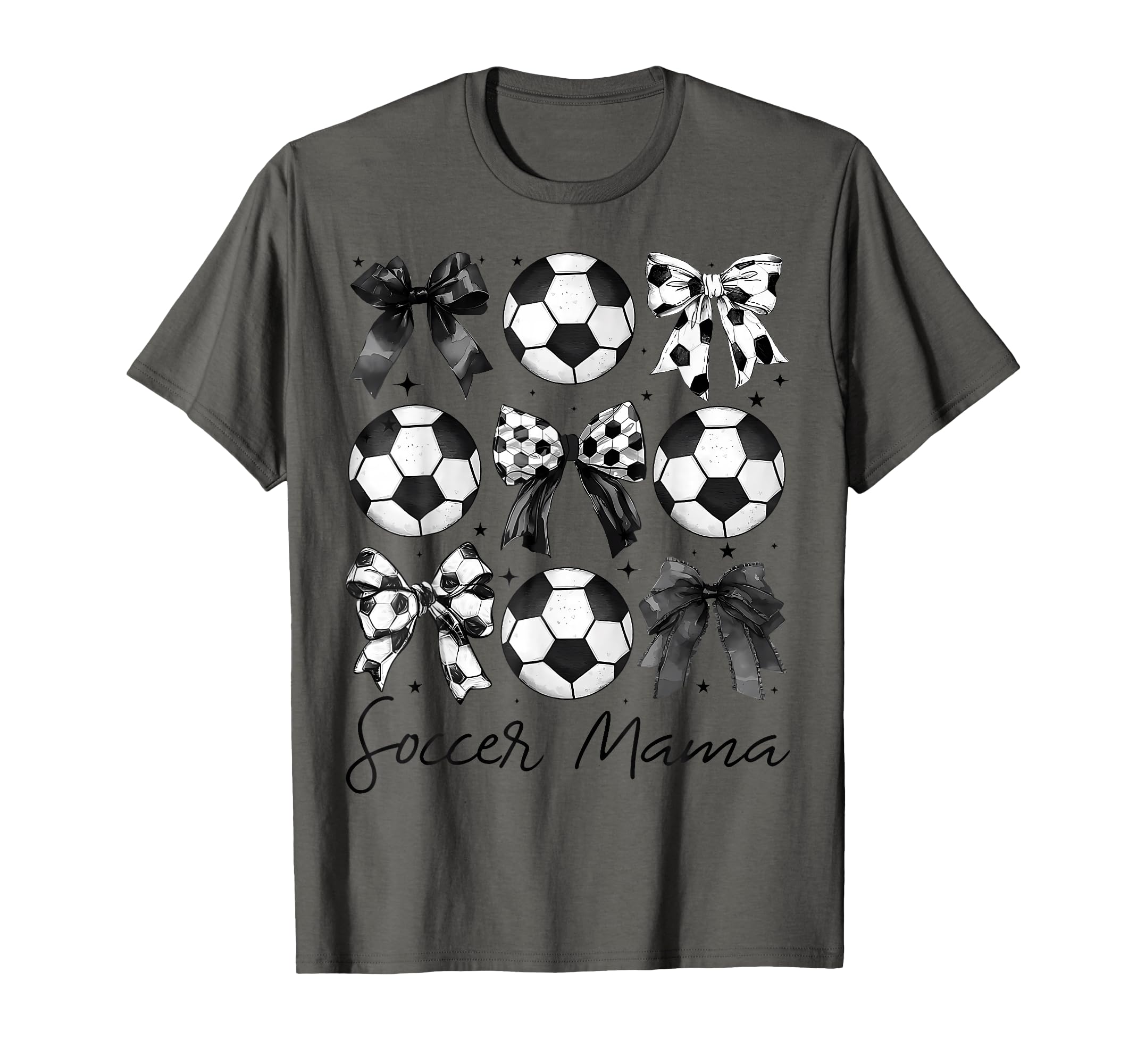 Soccer Mama Coquette Bow Soccer Mom T-Shirt - Minimalist Print Unisex - T-Shirt, Sweatshirt, Hoodie