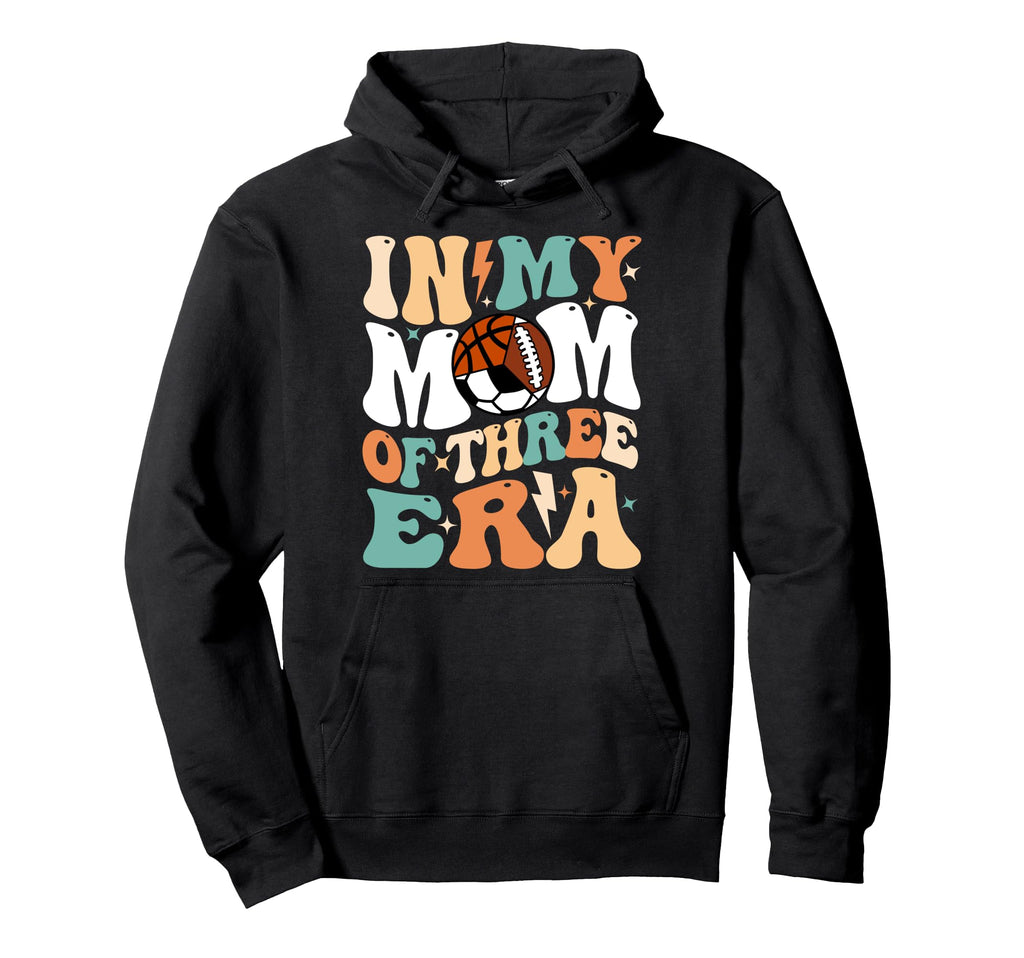 My Football Soccer Basketball Mom Era Hoodie - Graphic Print for Adults - T-Shirt, Sweatshirt, Hoodie