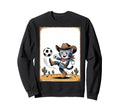 Cat Funny Cat Gang Cat Playing Soccer Sweatshirt - Graphic Print for Adults - T-Shirt, Sweatshirt, Hoodie