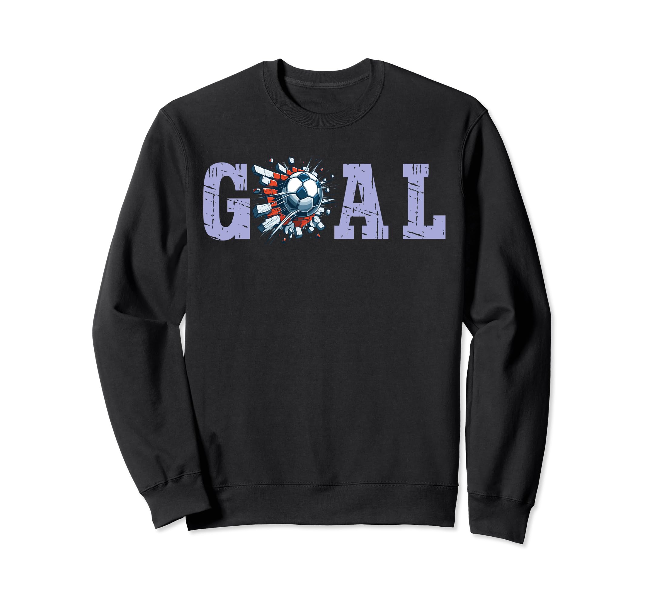 Goal Soccer Ball Break Wall Soccer Sweatshirt - Unique Graphic for Adults - T-Shirt, Sweatshirt, Hoodie