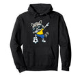 Dabbing Raccoon Soccer Player Animal Hoodie - Streetwear Style Men Women - T-Shirt, Sweatshirt, Hoodie