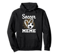 Soccer Meme Leopard Heart Matching Hoodie - Unique Graphic for Adults - T-Shirt, Sweatshirt, Hoodie