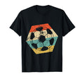 Soccer Distressed Hexagon Ball T-Shirt - Minimalist Print Men Women - T-Shirt, Sweatshirt, Hoodie