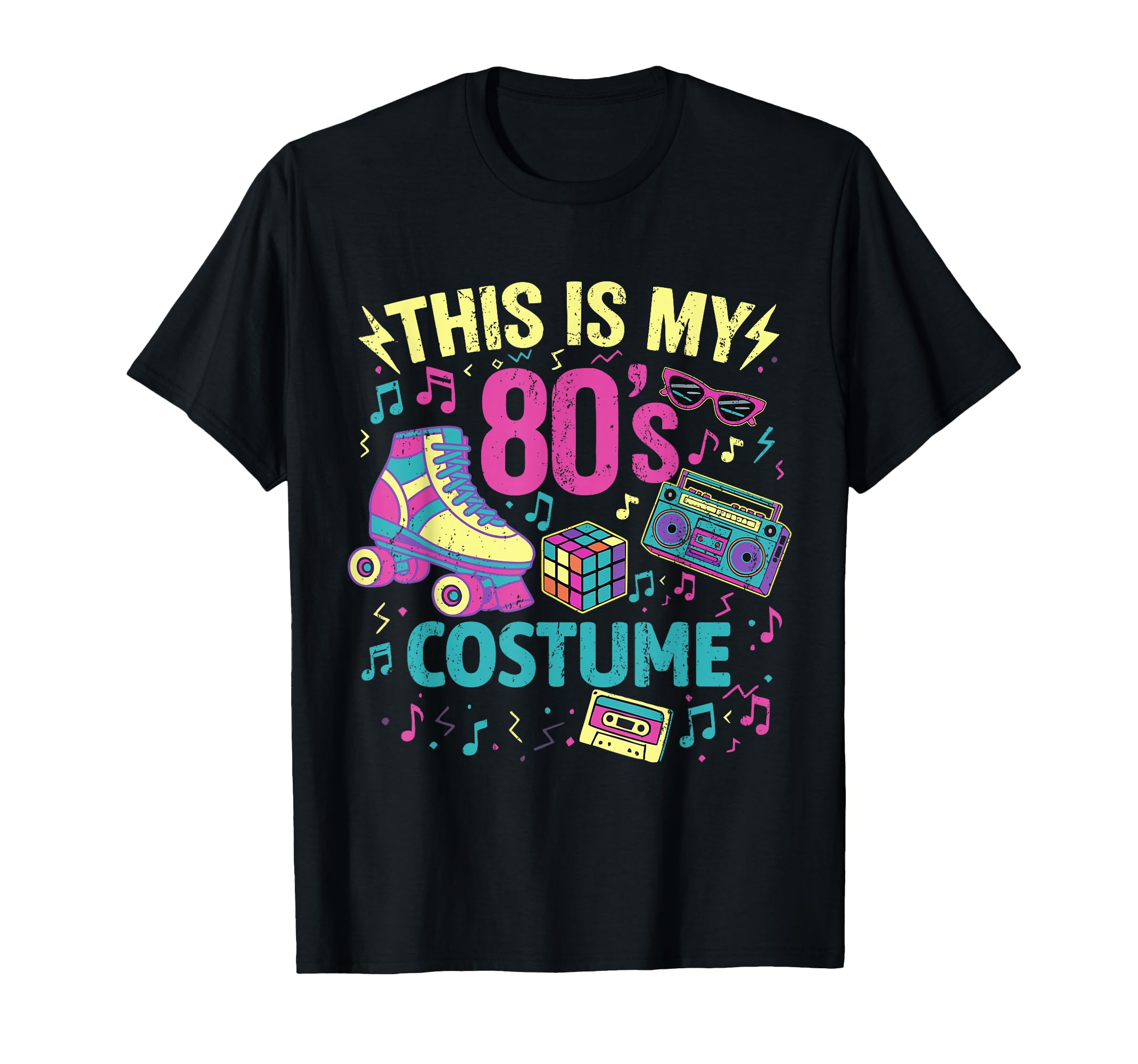 Roller Skates This Is My 80S Costume T-Shirt - Casual Everyday Wear Unisex - T-Shirt, Sweatshirt, Hoodie