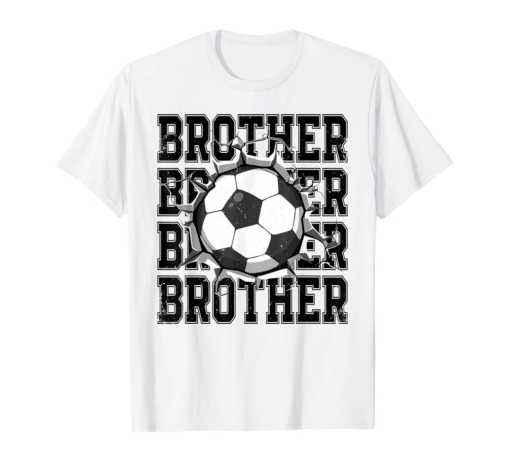 Soccer Brother Cracked Wall Family Matching T-Shirt - Graphic Print Unisex - T-Shirt, Sweatshirt, Hoodie