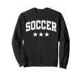 Soccer All White Stars Text Sweatshirt - Minimalist Print Unisex - T-Shirt, Sweatshirt, Hoodie