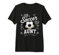 Soccer Aunt Heart Football Game Day T-Shirt - Aesthetic Graphic for Adults - T-Shirt, Sweatshirt, Hoodie