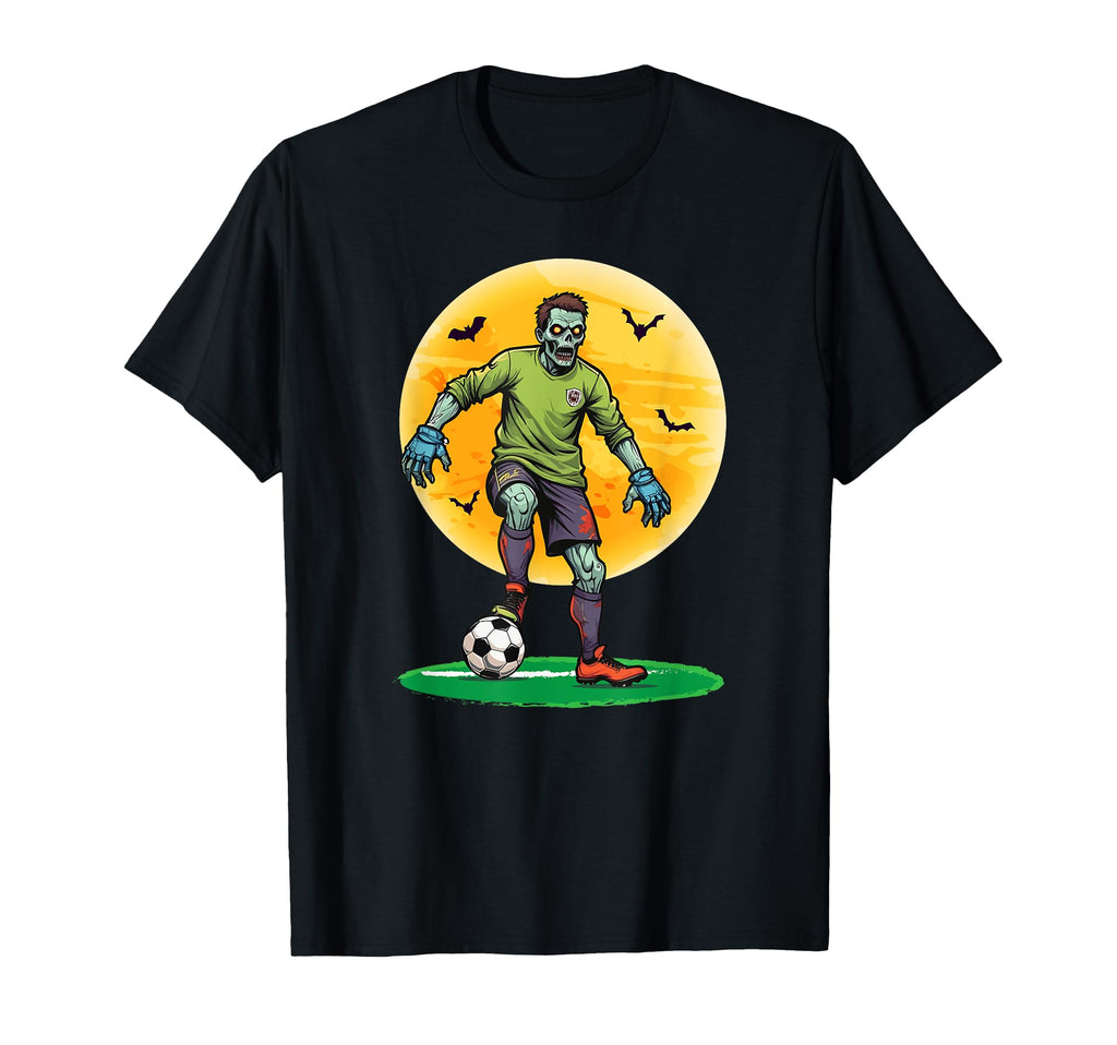 Zombie Soccer Goalkeeper Scary Soccer T-Shirt - Aesthetic Graphic Unisex - T-Shirt, Sweatshirt, Hoodie