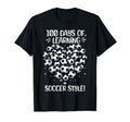 100 Days School Soccer Heart Love T-Shirt - Fun Novelty Design Men Women - T-Shirt, Sweatshirt, Hoodie