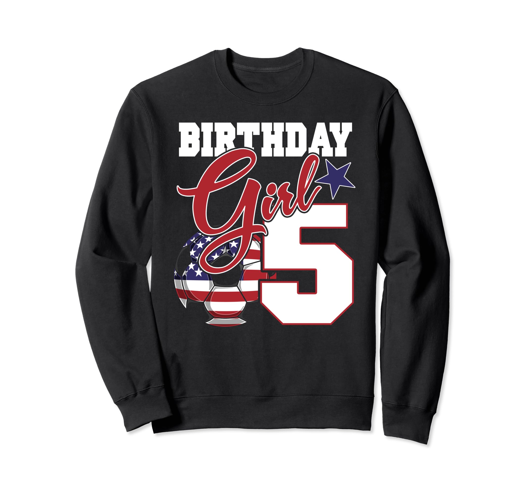 5Th Birthday Party Patriotic American Sweatshirt - Graphic Print Unisex - T-Shirt, Sweatshirt, Hoodie