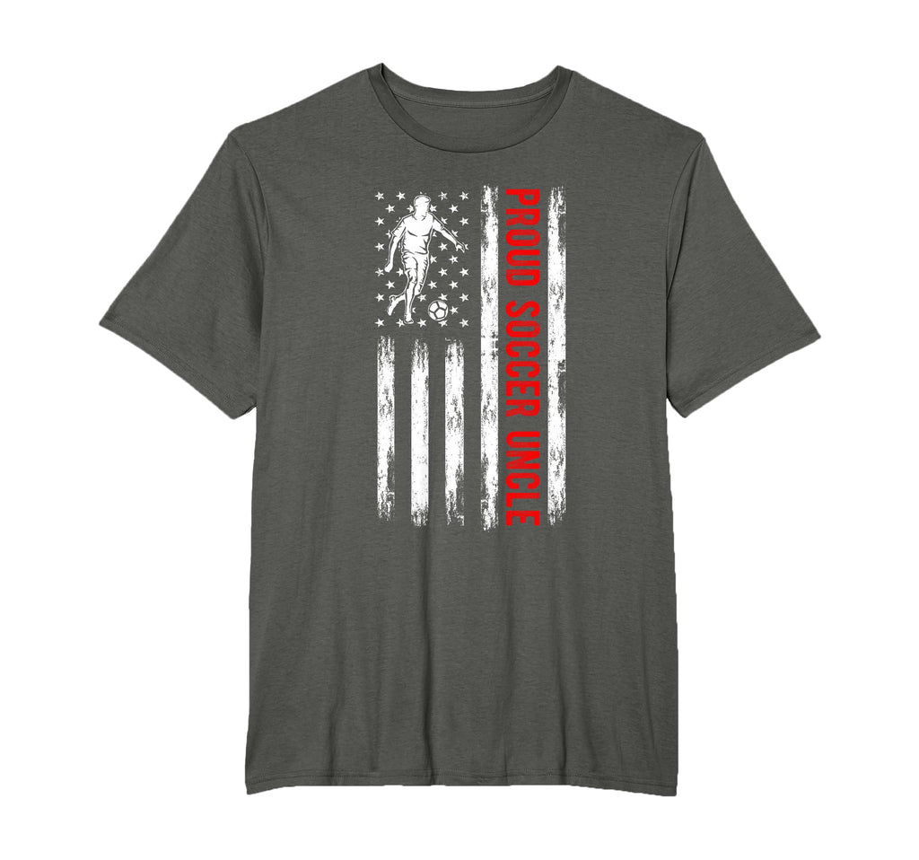 Proud Soccer Uncle Usa Flag Family T-Shirt - Custom Art Print Unisex - T-Shirt, Sweatshirt, Hoodie
