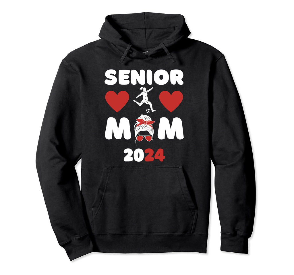 Senior Mom Class 2024 Soccer Mom Hoodie - Graphic Print for Adults - T-Shirt, Sweatshirt, Hoodie