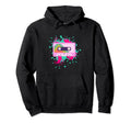 80S 90S Audio Music Colored Hoodie - Fun Novelty Design for Adults - T-Shirt, Sweatshirt, Hoodie
