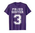 Custom Proud Football Sister Number 3 T-Shirt - Unique Graphic for Adults - T-Shirt, Sweatshirt, Hoodie