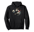 Goat Kicking Soccer Ball Funny Hoodie - Custom Art Print for Adults - T-Shirt, Sweatshirt, Hoodie