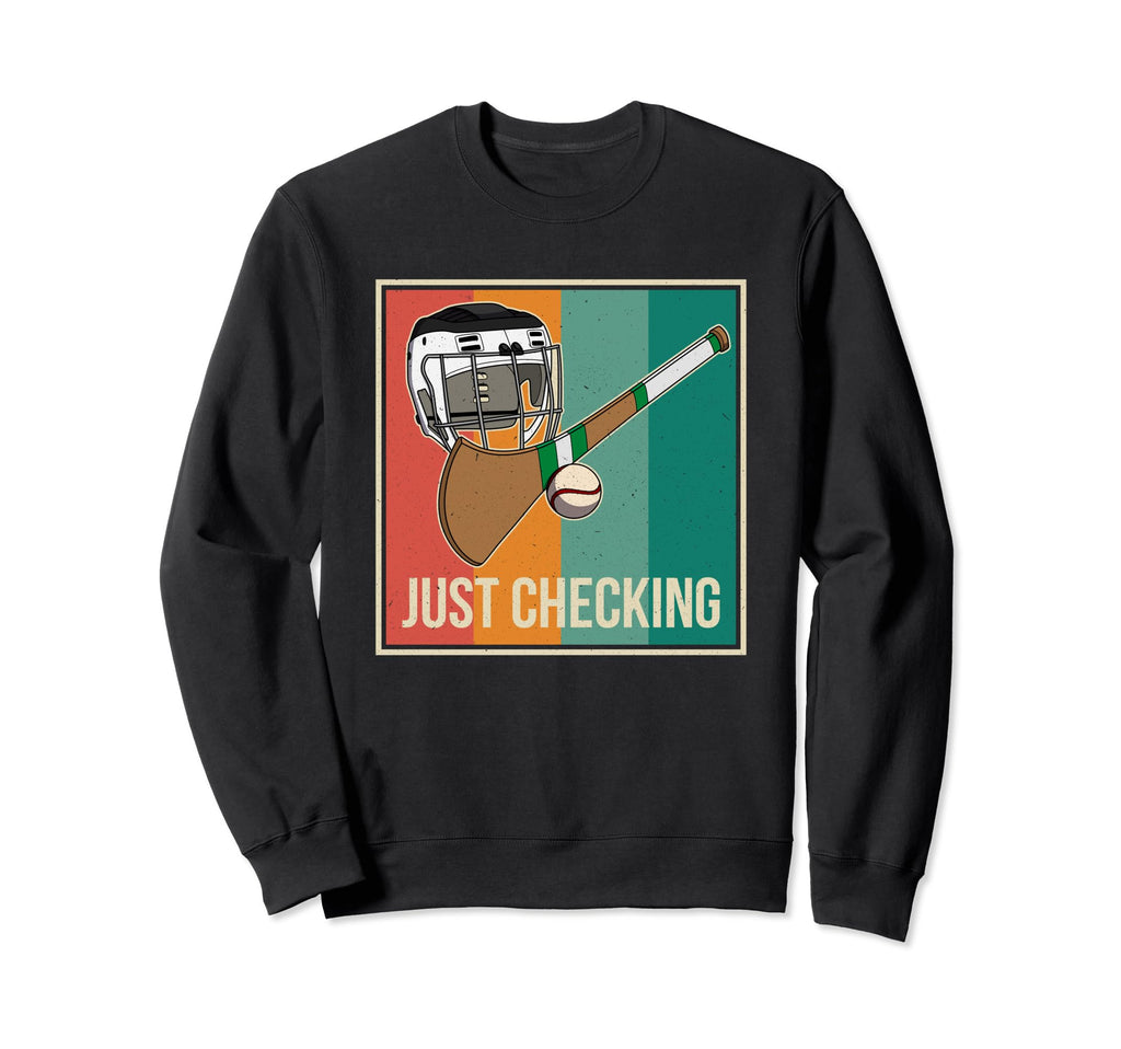Hurling Helmet Athletic Sweatshirt - Fun Novelty Design Men Women - T-Shirt, Sweatshirt, Hoodie