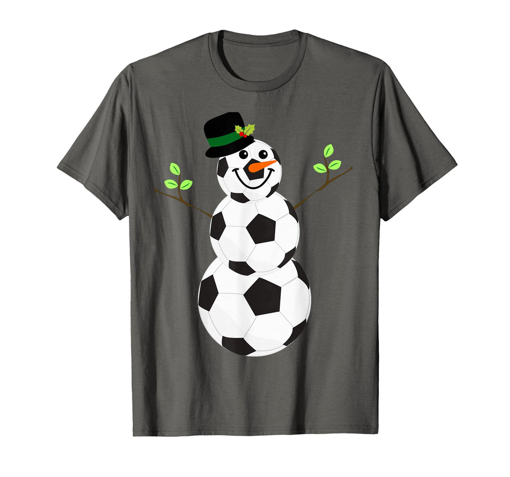 Soccer Balls Snowman Winter Sports Team T-Shirt - Minimalist Print Unisex - T-Shirt, Sweatshirt, Hoodie