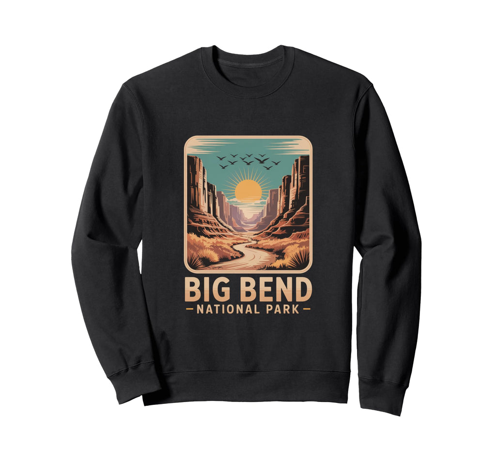Big Bend National Park Canyon Scene Sweatshirt - Trendy Graphic Men Women - T-Shirt, Sweatshirt, Hoodie