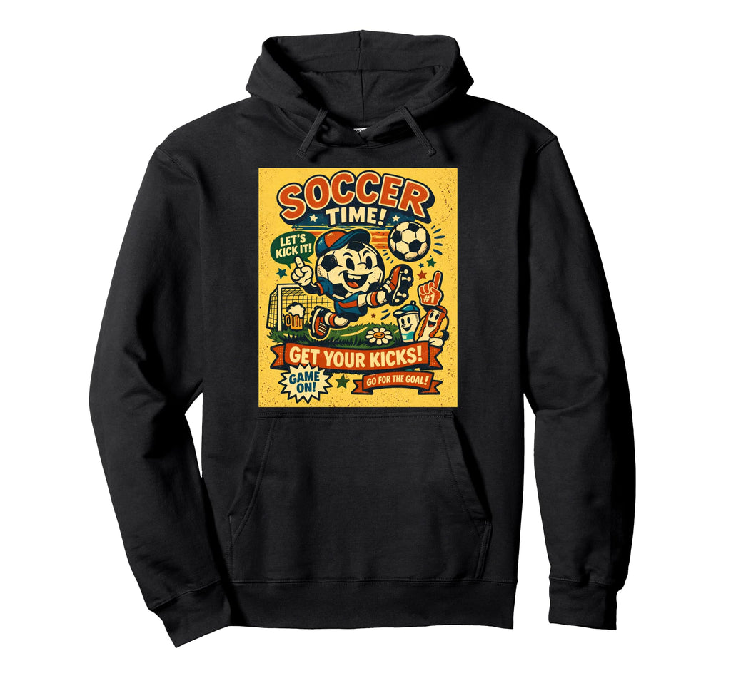 Soccer Butiful Game Time Foodball Futbal Hoodie - Trendy Graphic for Adults - T-Shirt, Sweatshirt, Hoodie