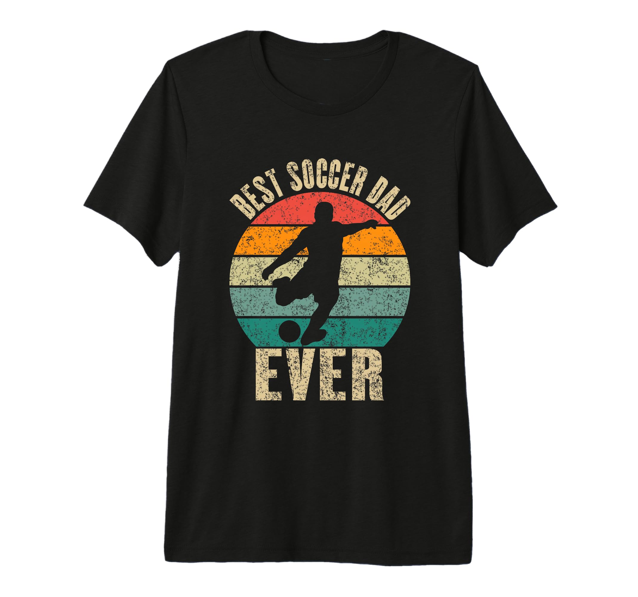 Best Soccer Dad Ever Silhouette T-Shirt - Casual Everyday Wear Men Women - T-Shirt, Sweatshirt, Hoodie