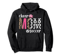 Cheer And Soccer Mom Leopard Soccer Hoodie - Graphic Print for Adults - T-Shirt, Sweatshirt, Hoodie