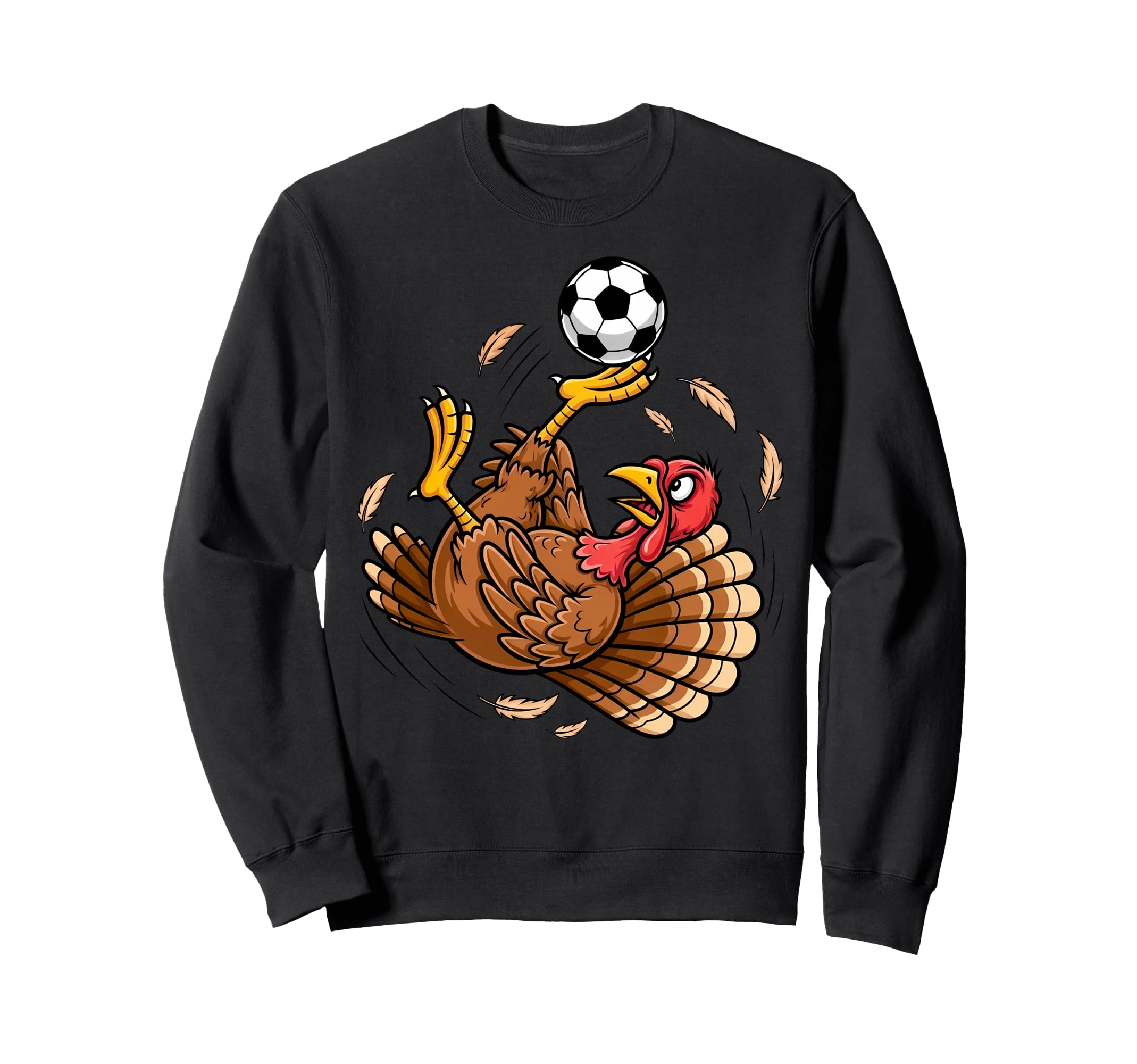 Funny Turkey Bicycle Kick Soccer Sweatshirt - Custom Art Print Men Women - T-Shirt, Sweatshirt, Hoodie