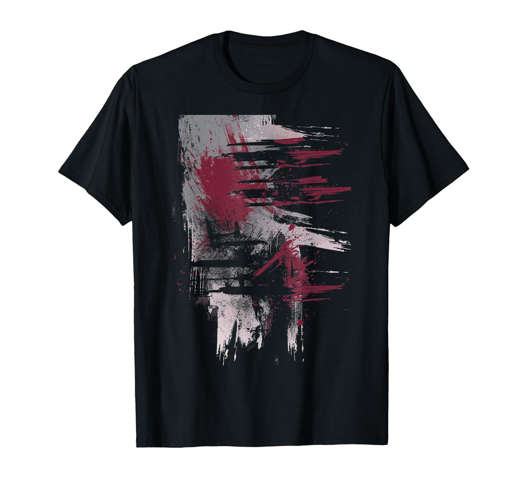Grunge Black And Red Artistic T-Shirt - Custom Art Print Unisex - T-Shirt, Sweatshirt, Hoodie