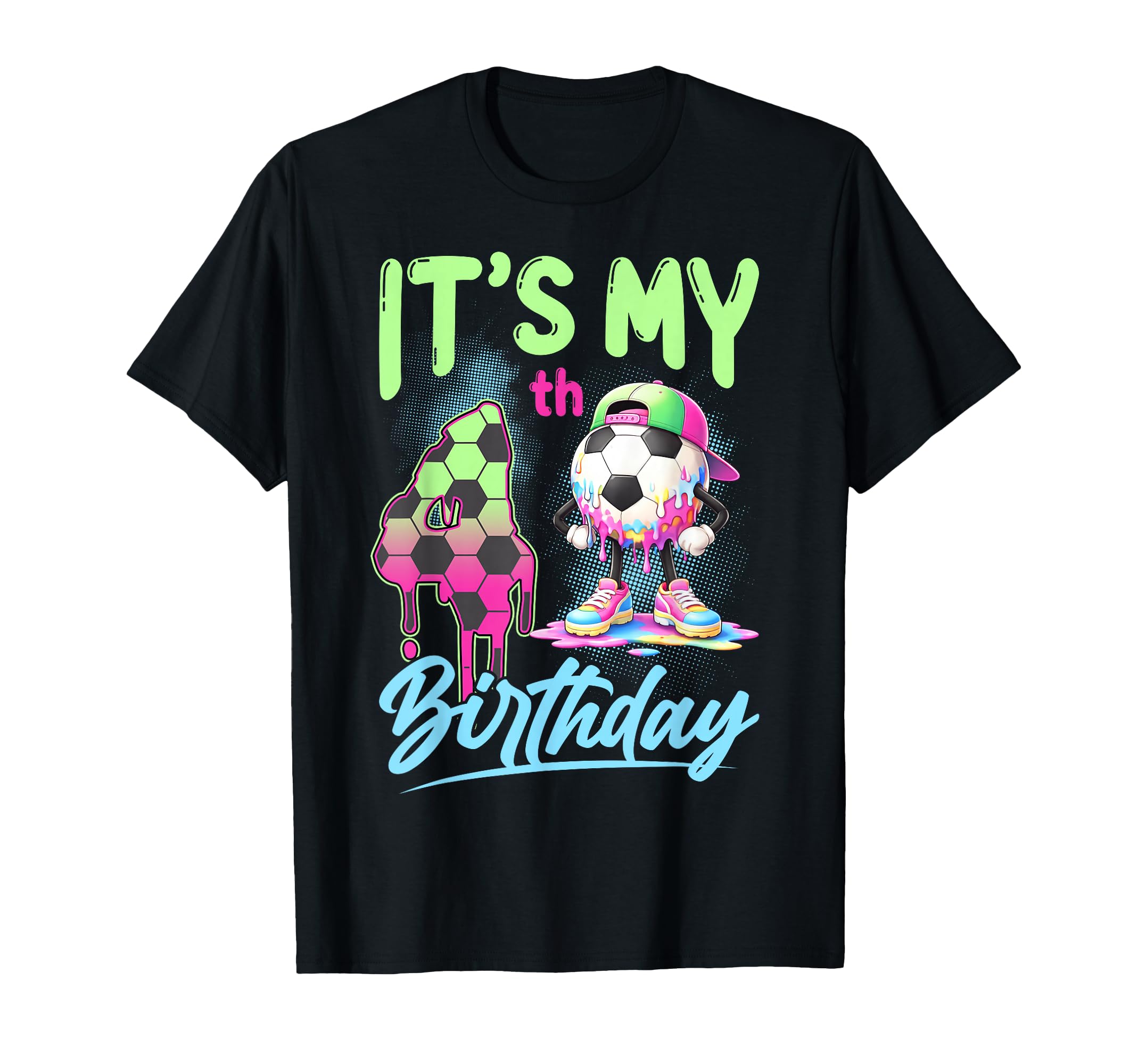 Its My 4Th Birthday Soccer Ball 4 T-Shirt - Aesthetic Graphic Men Women - T-Shirt, Sweatshirt, Hoodie