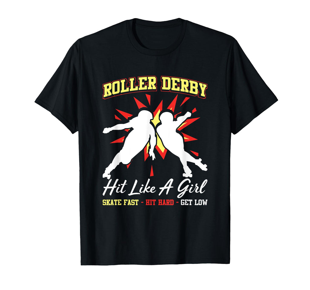Skates Roller Skating Hit Like Roller T-Shirt - Trendy Graphic for Adults - T-Shirt, Sweatshirt, Hoodie