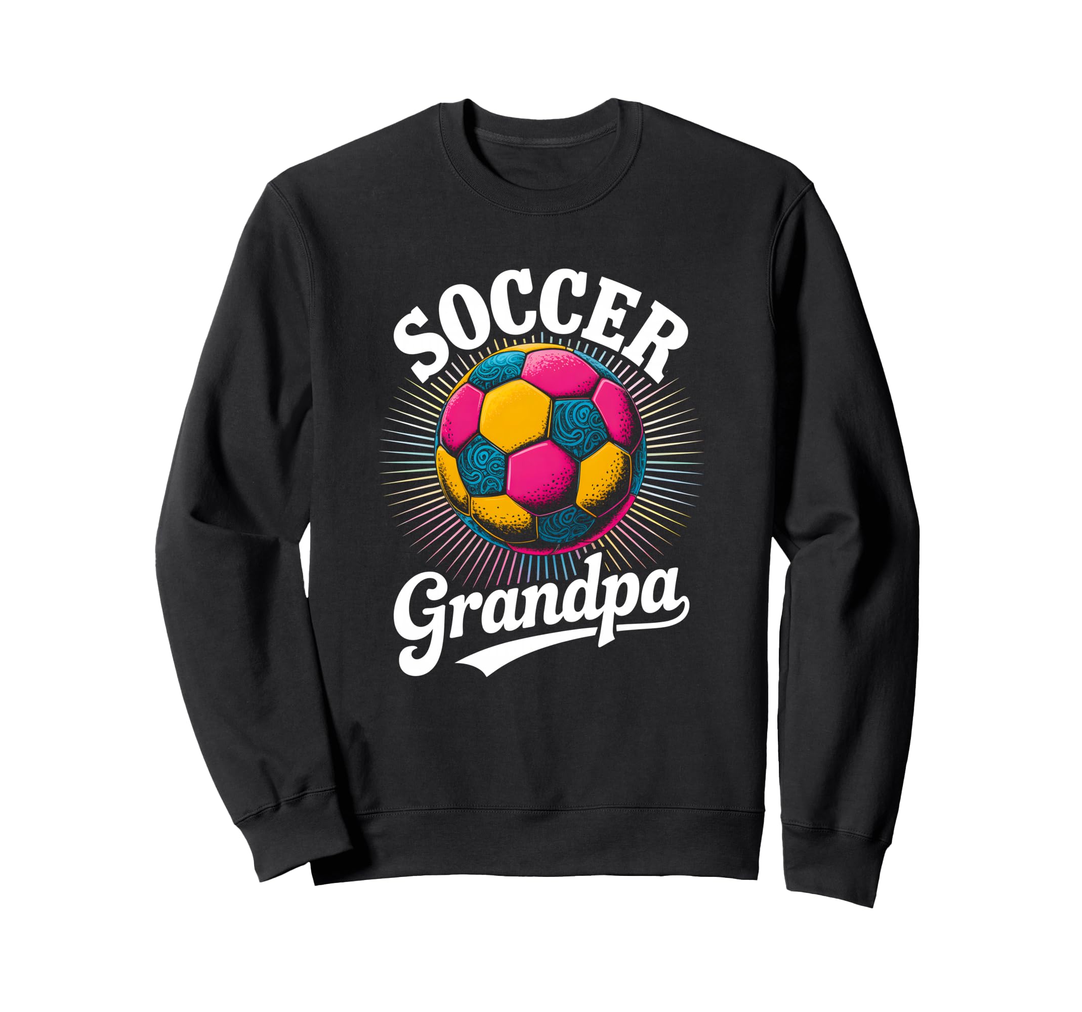 Soccer Grandpa Tie Dye Sweatshirt - Casual Everyday Wear Men Women - T-Shirt, Sweatshirt, Hoodie