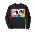 Old School Rap Hip Hop Mixtape Cassette Sweatshirt - Graphic Print Unisex - T-Shirt, Sweatshirt, Hoodie