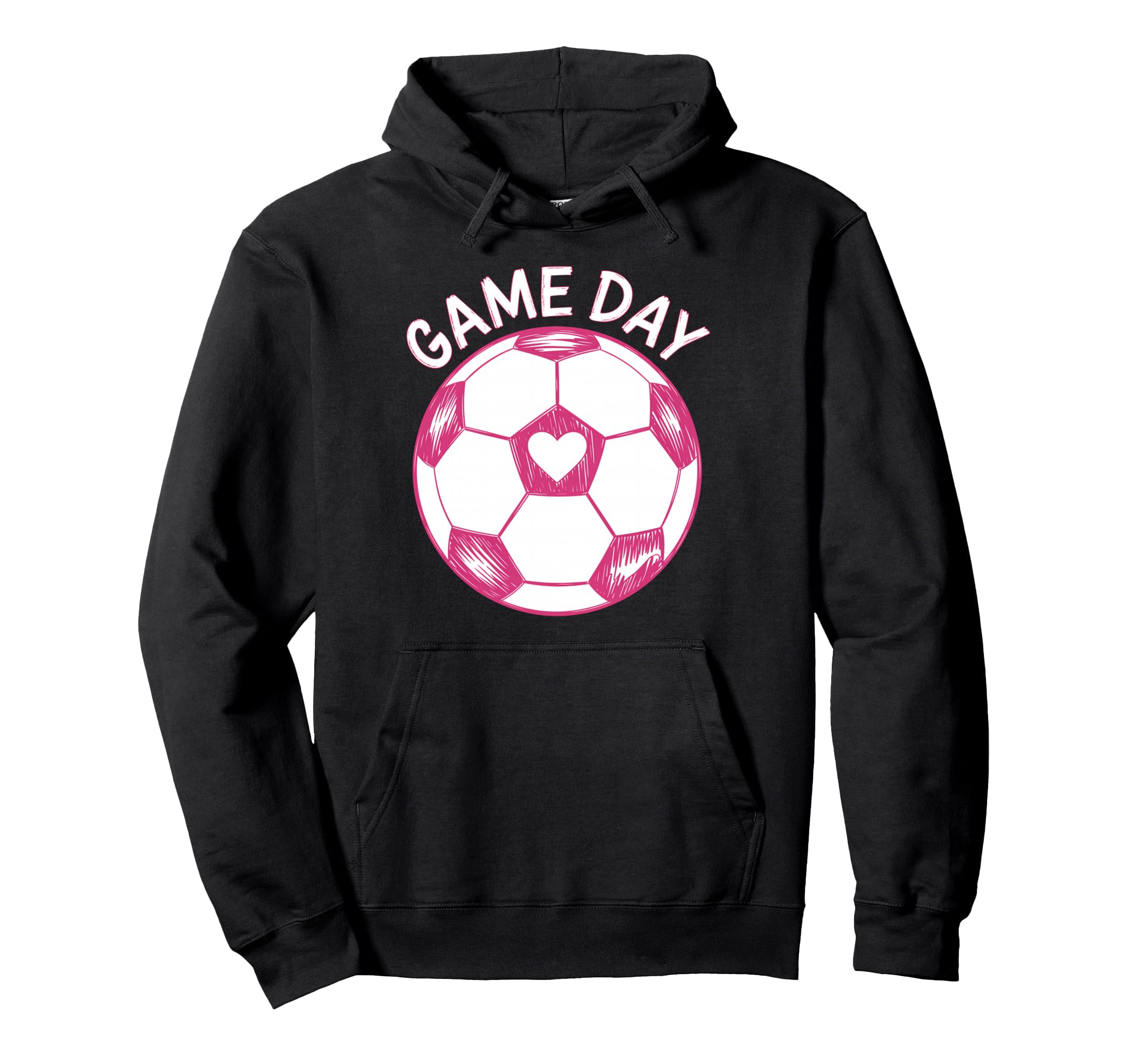 Womens Soccer Game Day Ladies Hoodie - Casual Everyday Wear Men Women - T-Shirt, Sweatshirt, Hoodie