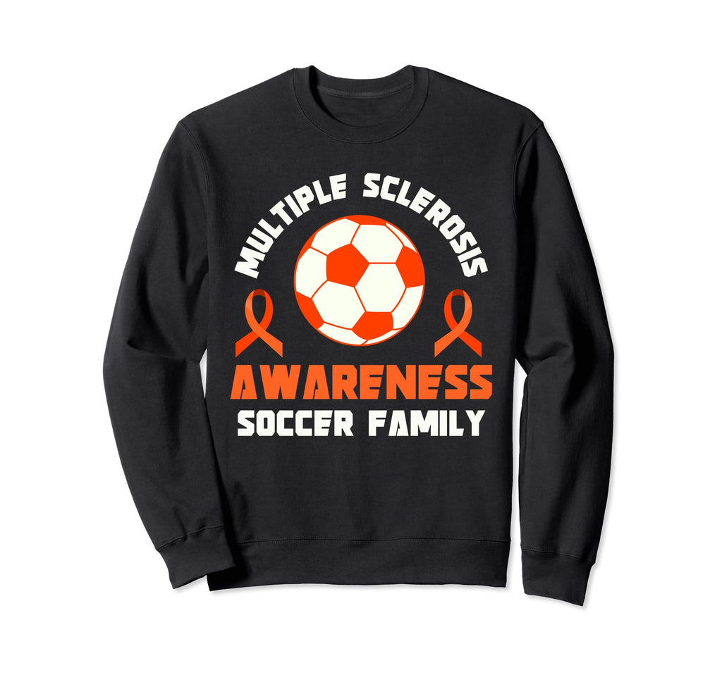 Multiple Sclerosis Awareness Soccer Sweatshirt - Graphic Print Men Women - T-Shirt, Sweatshirt, Hoodie