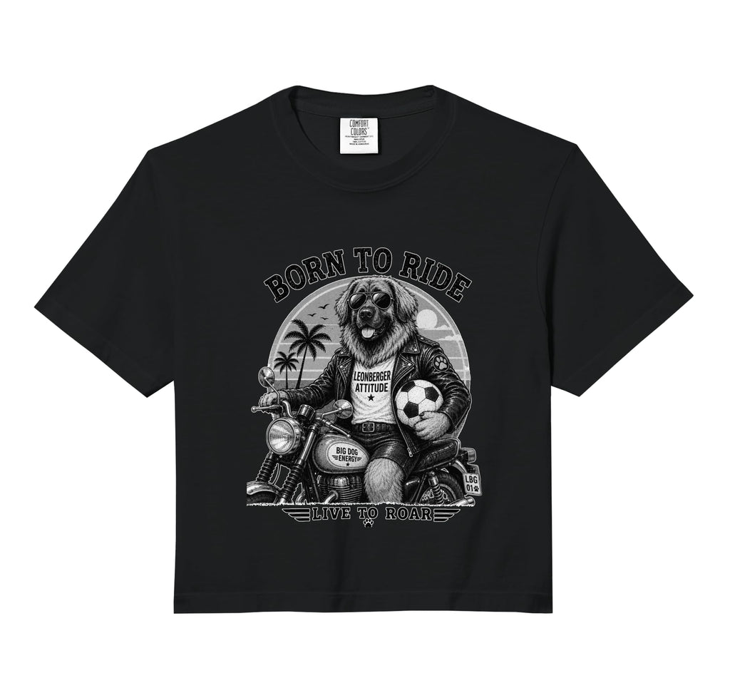 Leonberger Motorbike Love Footbal Soccer T-Shirt - Minimalist Print Unisex - T-Shirt, Sweatshirt, Hoodie