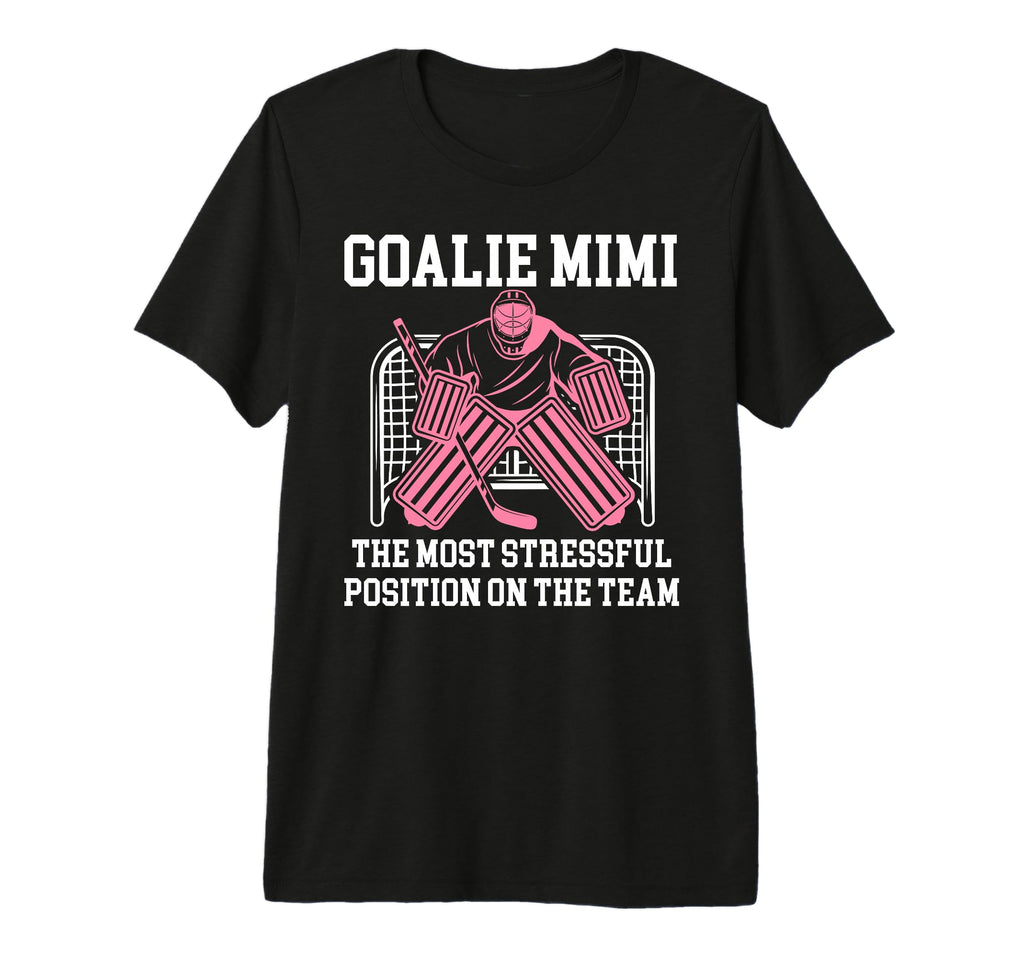 Funny Hockey Goalie Mimi Hockey T-Shirt - Minimalist Print for Adults - T-Shirt, Sweatshirt, Hoodie