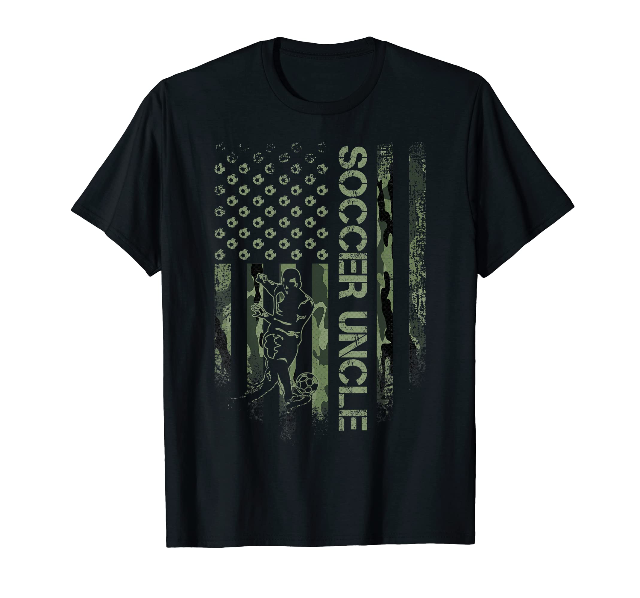 Usa Camouflage Proud Soccer Uncle T-Shirt - Unique Graphic for Adults - T-Shirt, Sweatshirt, Hoodie