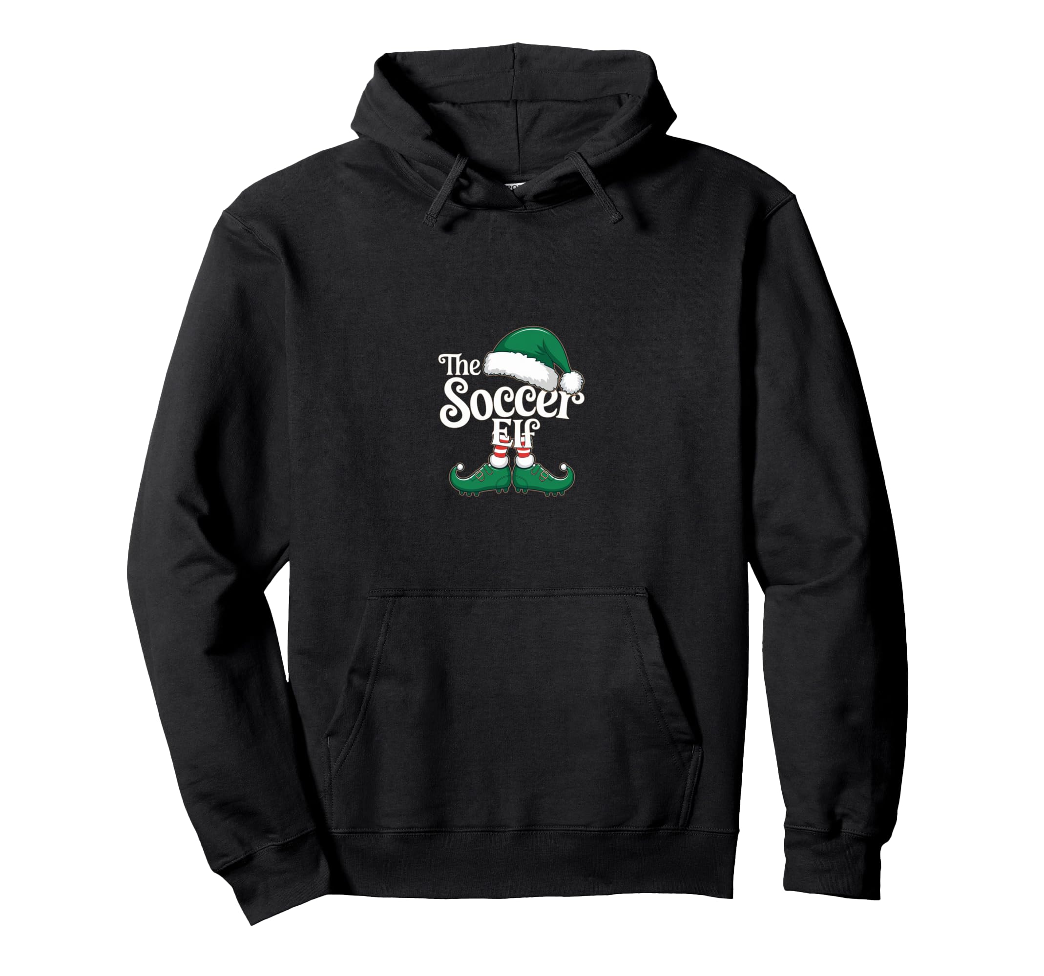 Soccer Elf Matching Family Soccer Elf Hoodie - Fun Novelty Design Unisex - T-Shirt, Sweatshirt, Hoodie