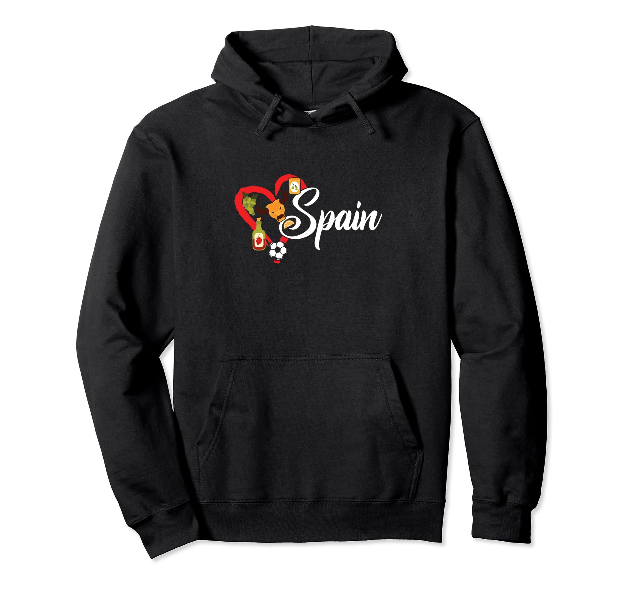 Love Spain Bullfighting Soccer Wine Proud Hoodie - Streetwear Style Unisex - T-Shirt, Sweatshirt, Hoodie