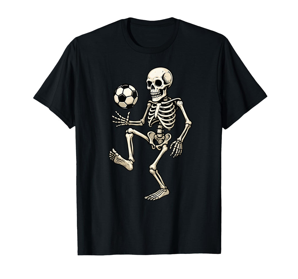 Skeleton Soccer Player Spooky T-Shirt - Trendy Graphic for Adults - T-Shirt, Sweatshirt, Hoodie
